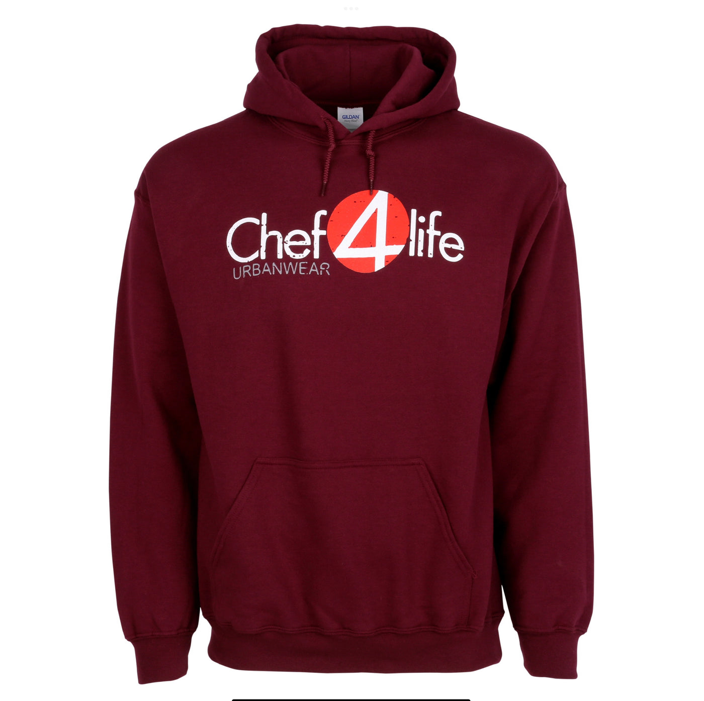 Chef4Life Burgundy Hoodie